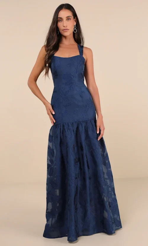 Nocturne line — Brocade Gown