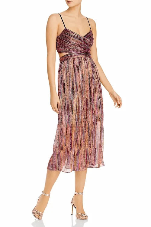 Bronze glow — Pleated Midi