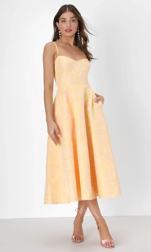 Sunlit Garden - Midi Dress