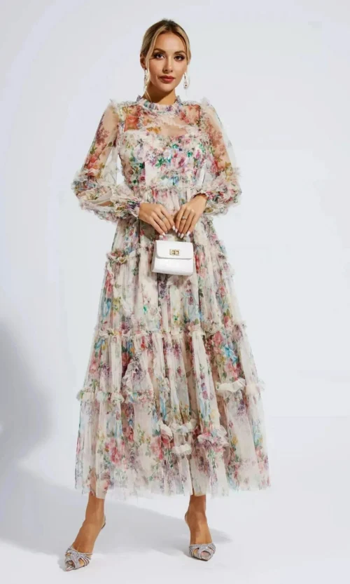 Ethereal Garden — Midi Dress