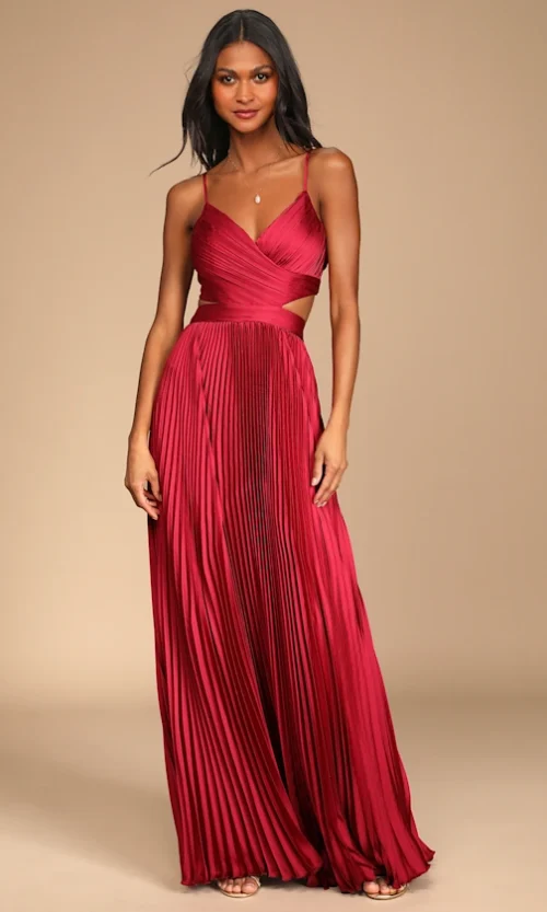 Rouge Muse - Pleated Dress